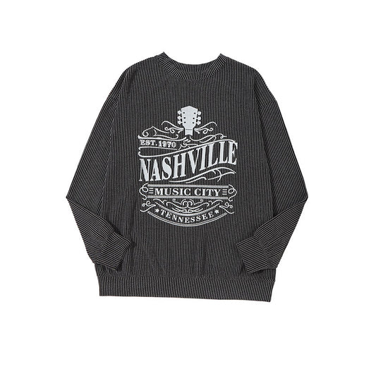 Pullover Round Neck Long Sleeves Top For Women