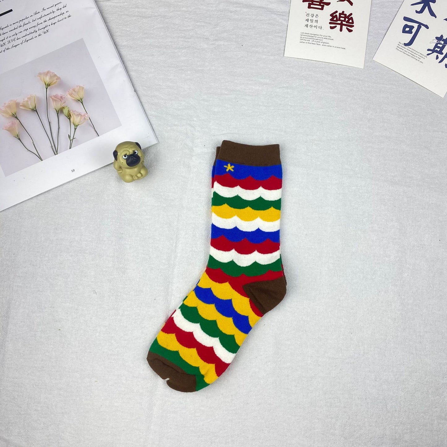Girls Cartoon Socks In Long Tube Trendy Socks