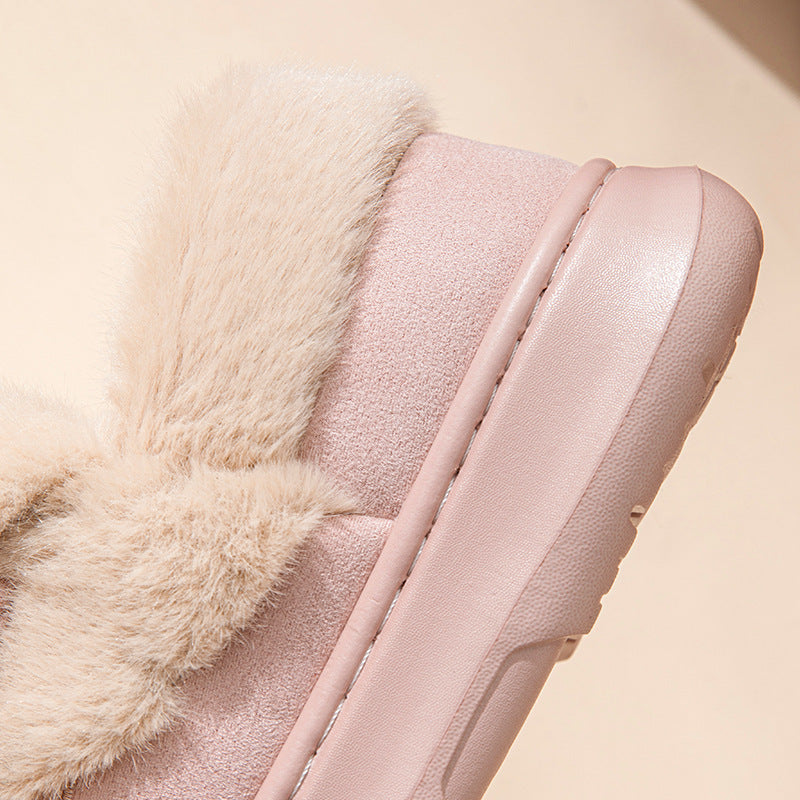 Women's Cotton Slippers Indoor Non-slip Warm Cotton Shoes