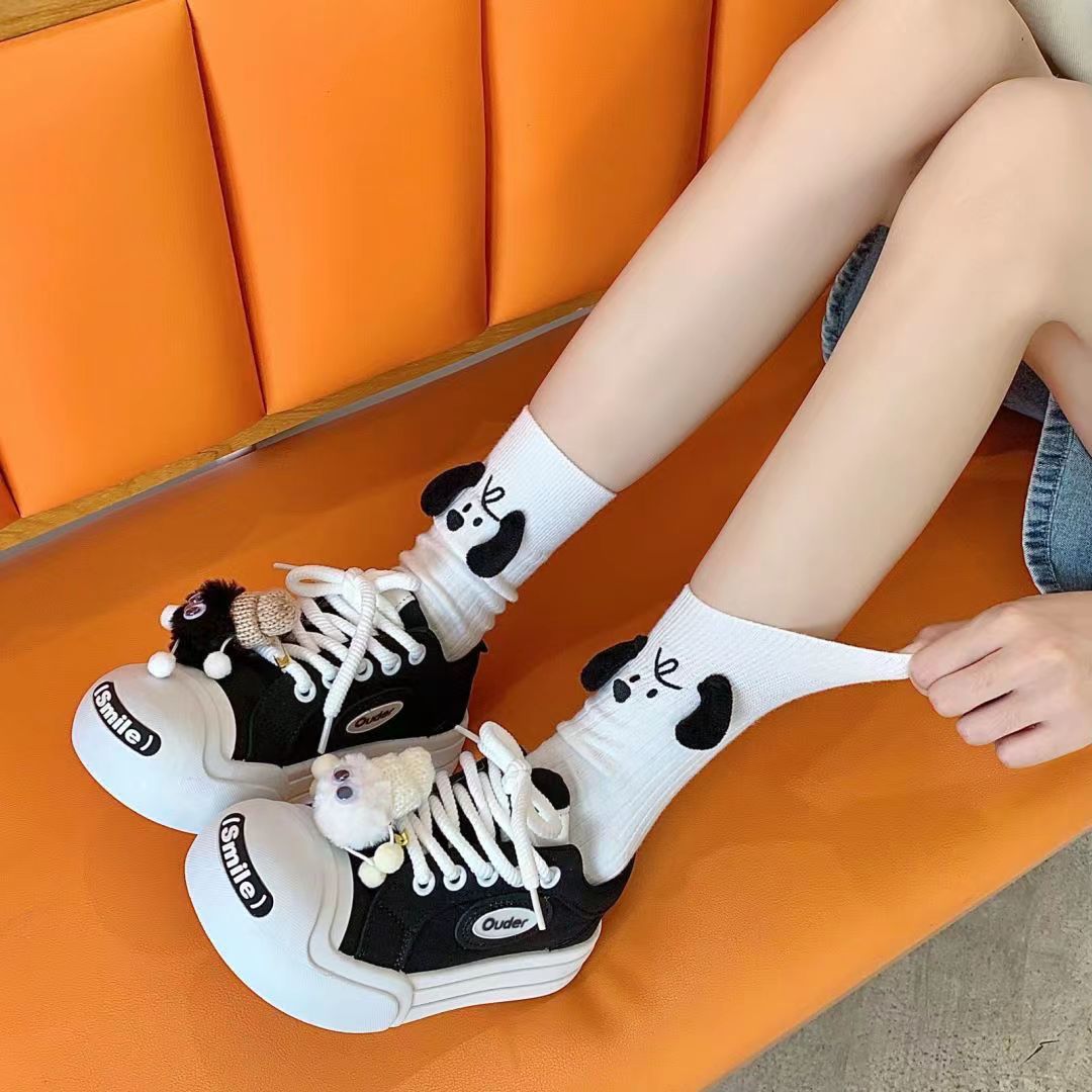 Women's Fashion Three-dimensional All-match Doll Socks