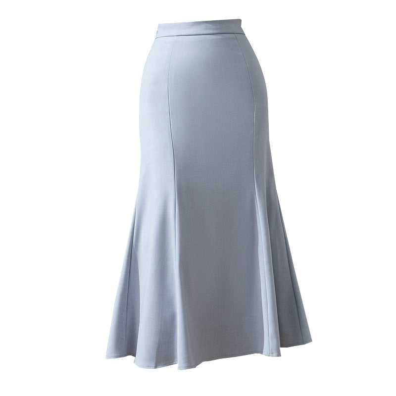 Mid-length Fishtail Skirt High Waist Temperament Hip High Waist