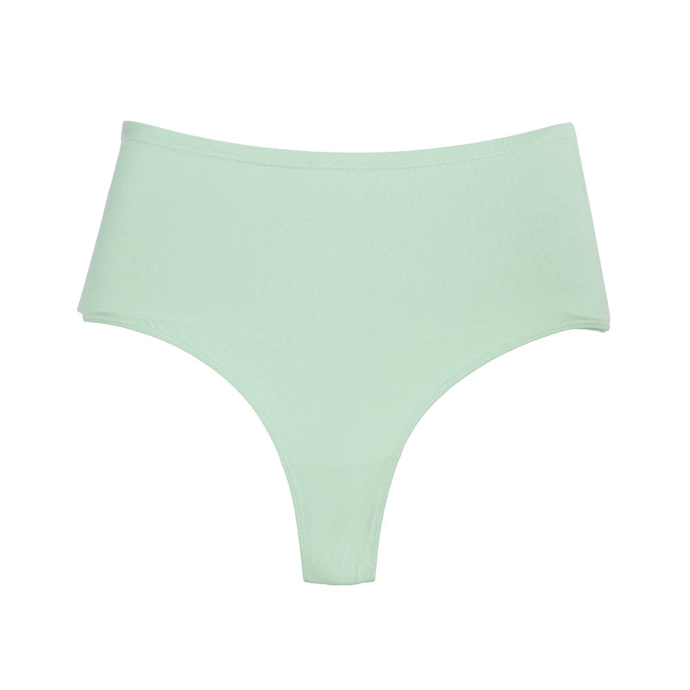 Women's Waist Invisible T-shaped Breathable High Elastic High Slit Non-stuck Crotch Triangle Cotton Underwear