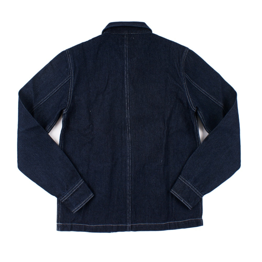 Primary Color Vertical Stripes Denim Jacket Coat