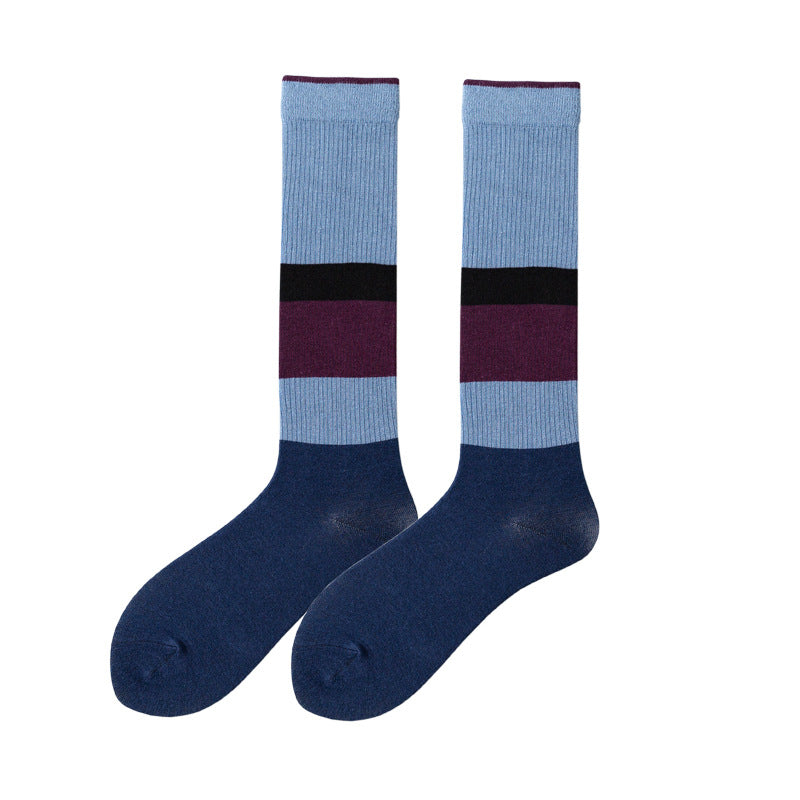 Women's High Tube Calf And Knee Pile Stockings Cotton Socks