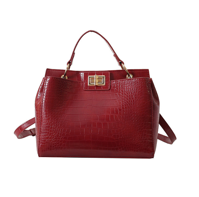 Large Capacity Simple Stylish Good Texture Commuter Messenger Bag