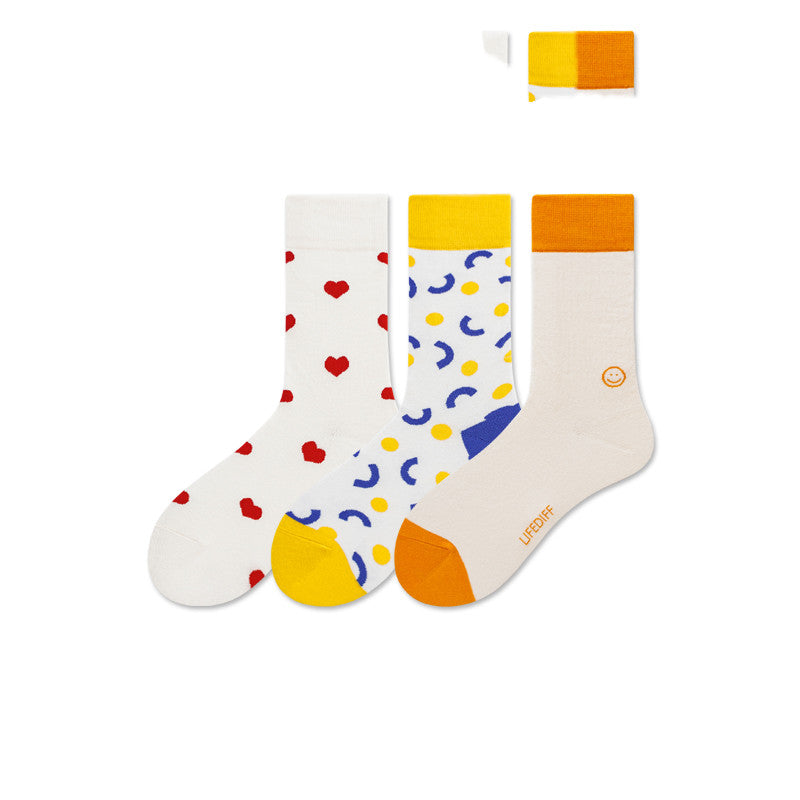 Spring And Summer Socks Trend Skateboarding Socks Cotton Stockings College Style Cotton Striped Socks