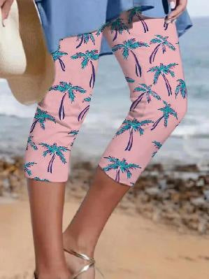 Ladies Fashion New 3d Printed Beach Yoga Pants