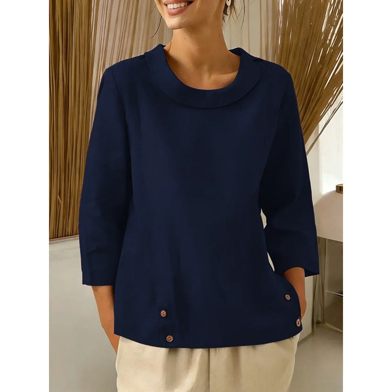 Stylish And Minimalist Womens Long Sleeve Top