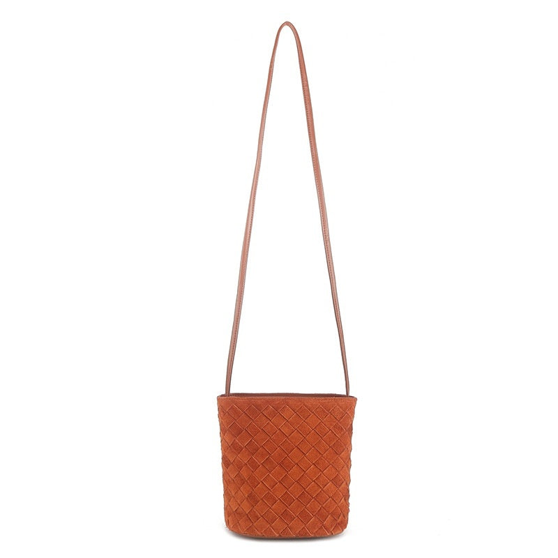 Leather Women's Casual Zip Crossbody Bag