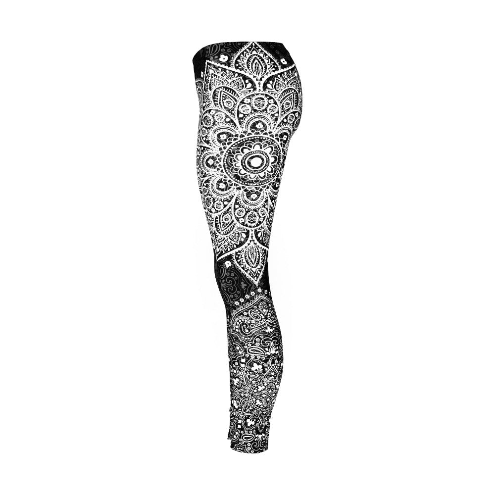 Digital Print Polyester Polyester Glossy Leggings