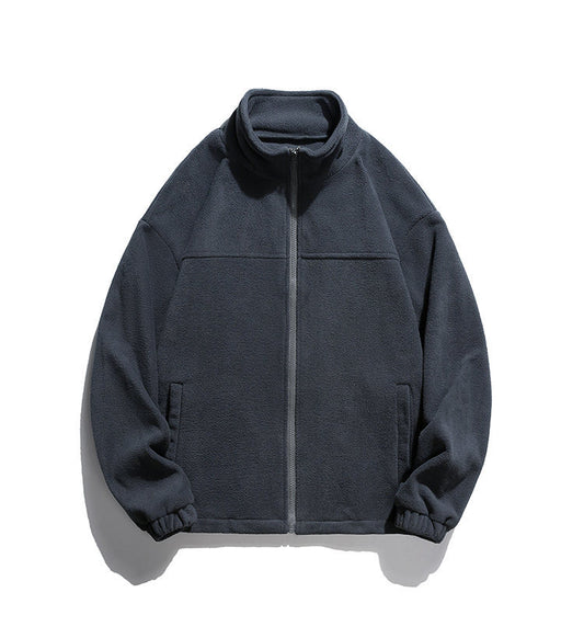 Herremoden Casual Fleece Hong Kong Style Sweatshirt Jakke