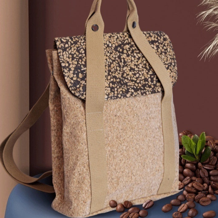 Coffee Grounds Cork Casual Backpack