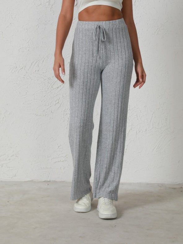 Women's Fashion Casual Loose Straight Trousers