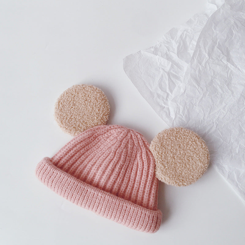 Cartoon Big Ears Children Woolen Cap