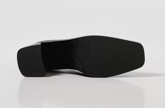 Chunky Heel Short Boots Simple Elastic Mid-heel