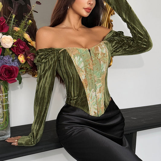 Women's Retro French-style Tube Bodycon Sexy Top