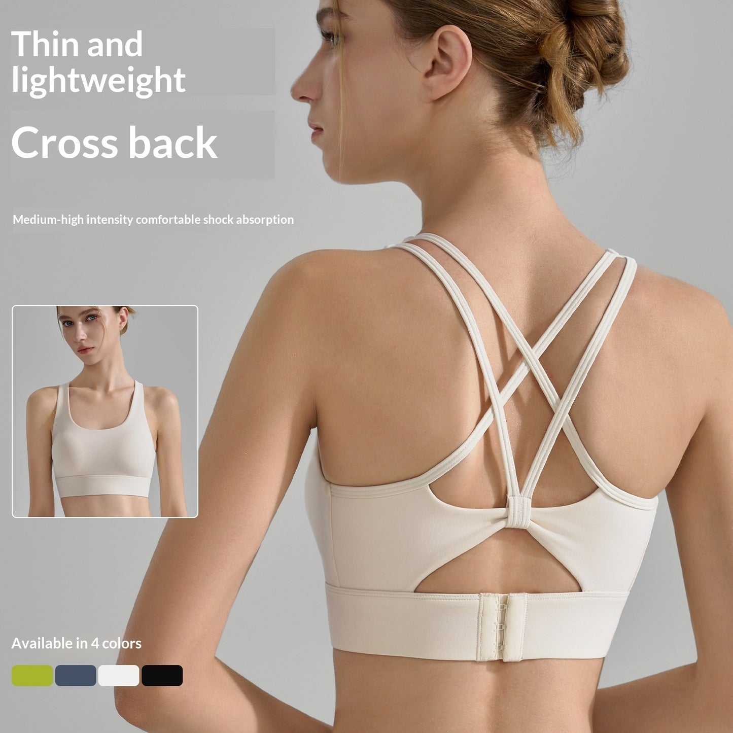 Women's U-neck Tie-up Thickened Yoga Butterfly Fitness Vest