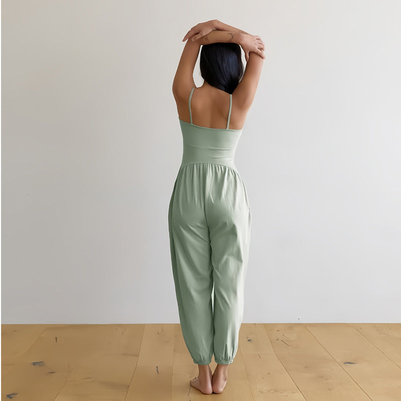 Fashion Personality Women's Fitness Sports One-piece Jumpsuit
