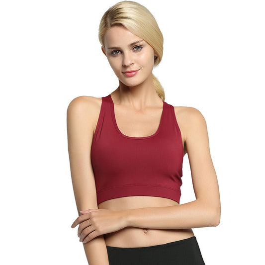 Women's Shockproof Gathered Portable Quick-drying Yoga Bra Fitness Clothes