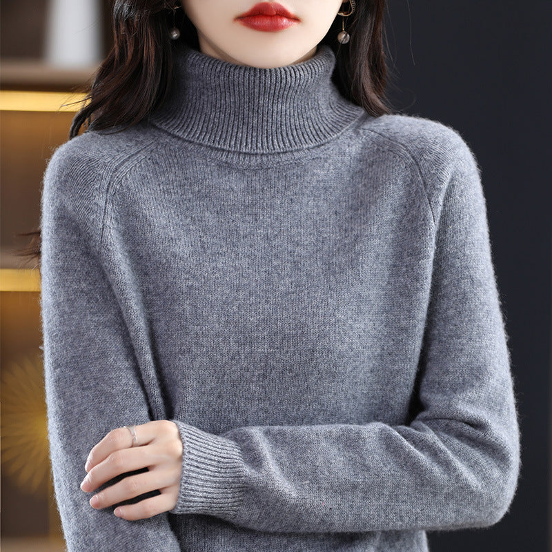 Løs, tyk langærmet sweater til kvinder i store størrelser