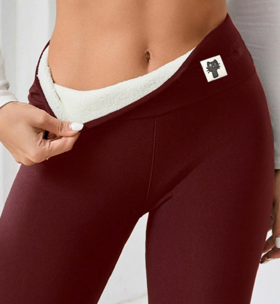 Fleece-lined Thick Light Board Cashmere Leggings