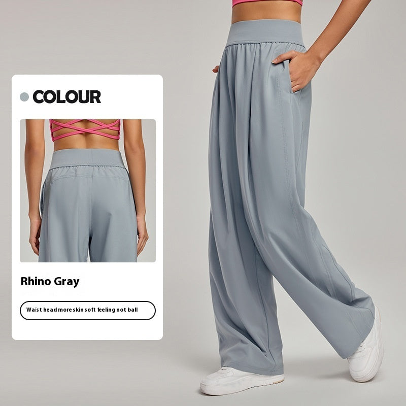 High Waist Slimming Sports Trousers Breathable Loose Drooping