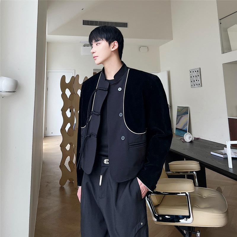 Mænds koreansk nationalstil design sans-pladespændedragt