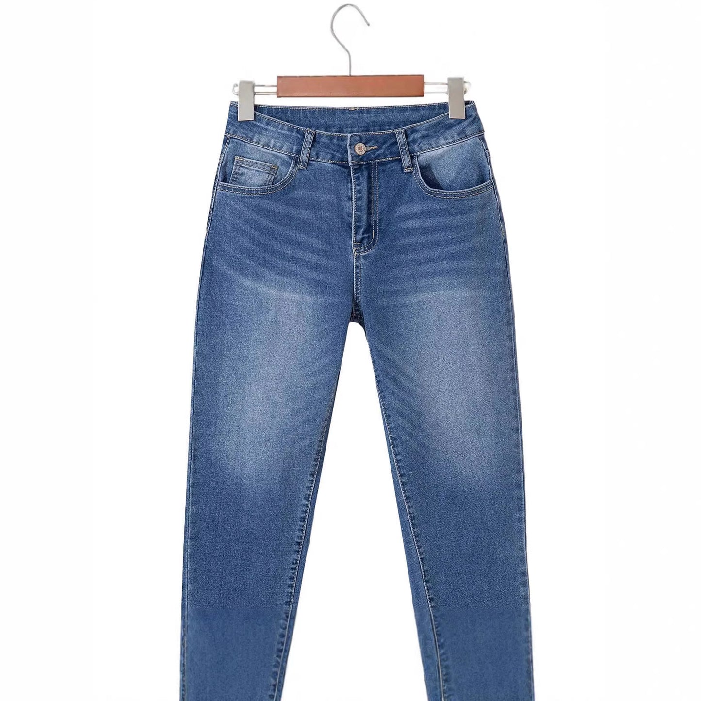 Womens Stretchy  Stylish Versatile Cropped Denim Jeans