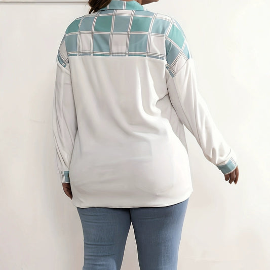 Temperament Wild Stitching Lapel Pocket Coat