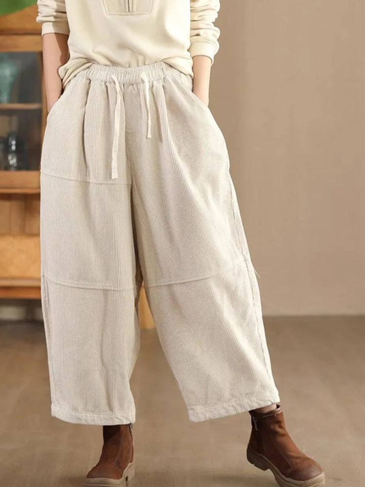 Stylish Harem Pants With A Designer Touch, Hong Kong-style Plus-size Trousers