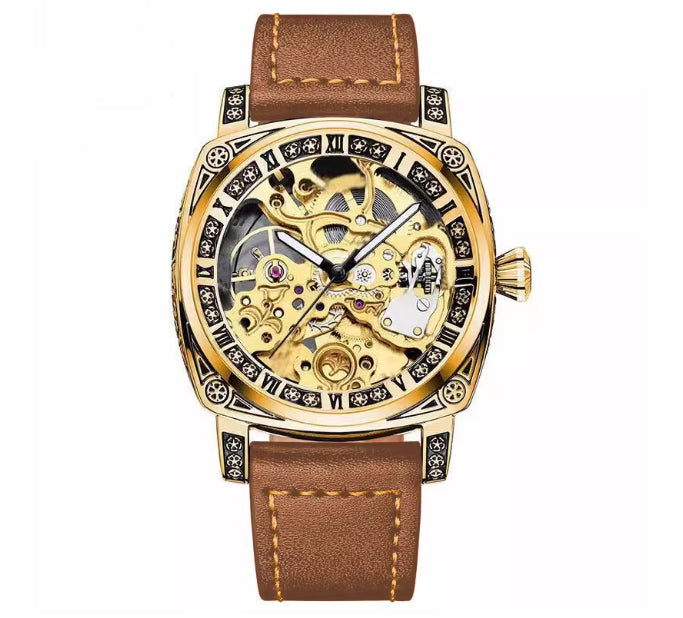Men's Casual Skeleton Automatic Mechanical Watch