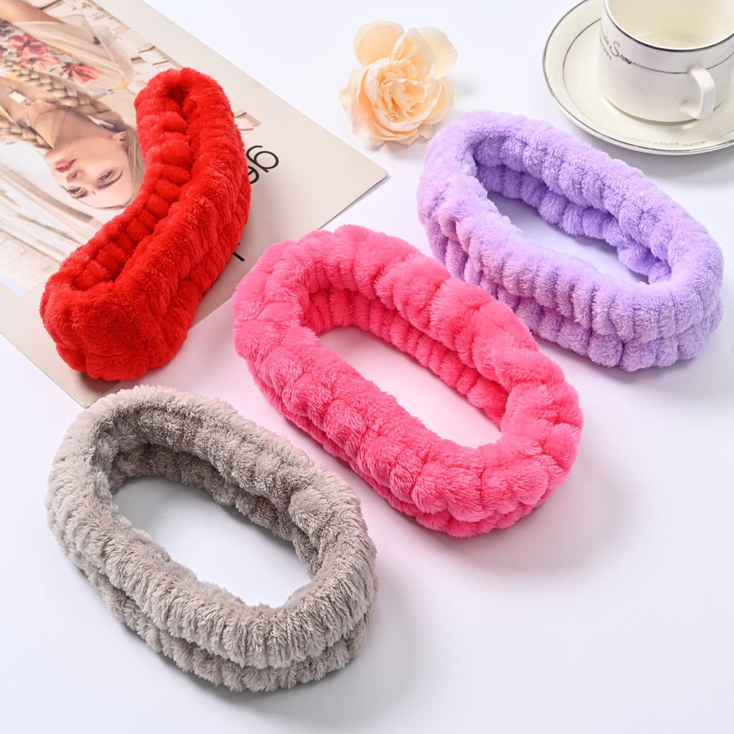Solid Color Simple Face Wash Headband
