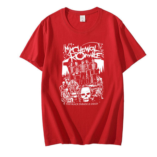 Punk Harajuku Dark Loose Vintage Top Couple T-shirt Short Sleeve