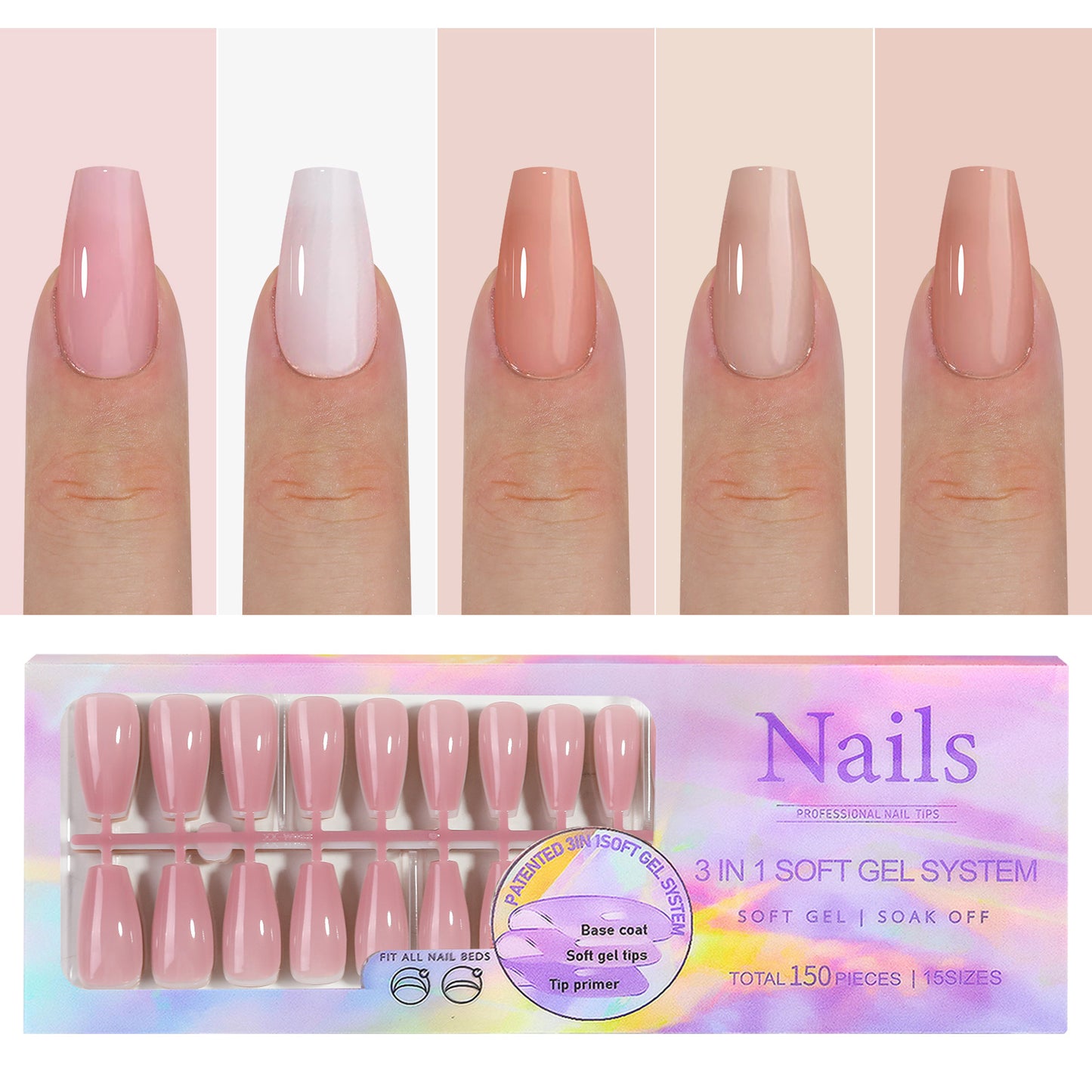 Manicure Wear Nail French Seamless Wear Nail Detachable