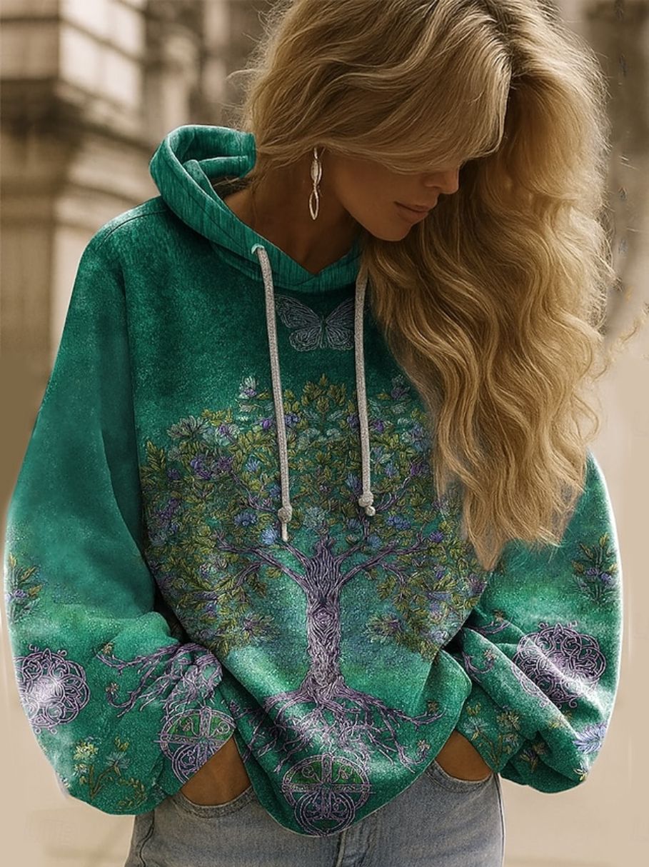 Women's Casual Long-sleeve Hooded Top