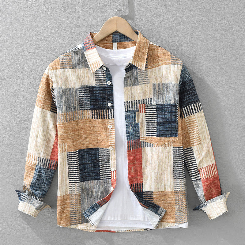 Japanese Fashion Printed Long Sleeve Shirt
