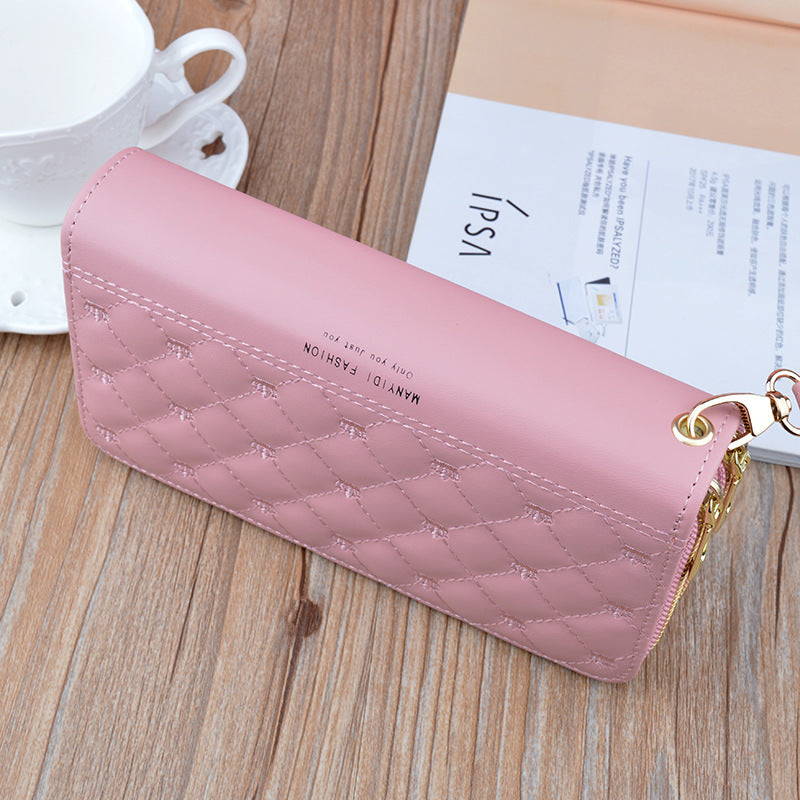 Women's Purse Long Double Zipper Handbags Shoulder Bag