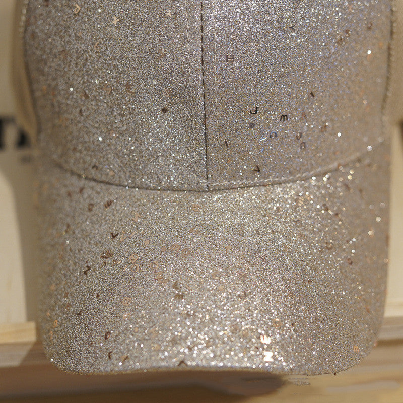 Women's Mesh Breathable Shade Mesh Sequin Hat