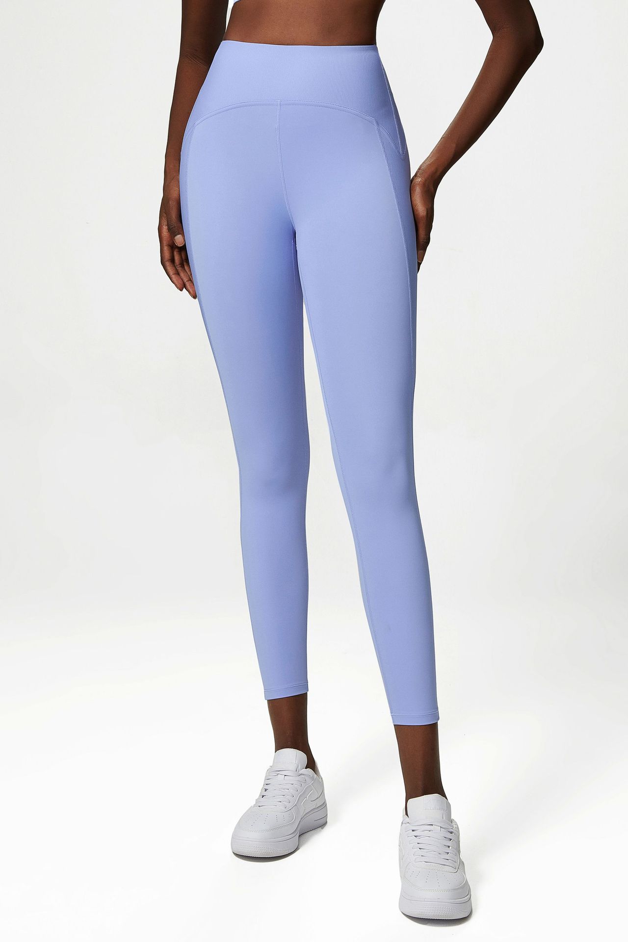 Anti-roll Peach Hip Fitness Sports Tights