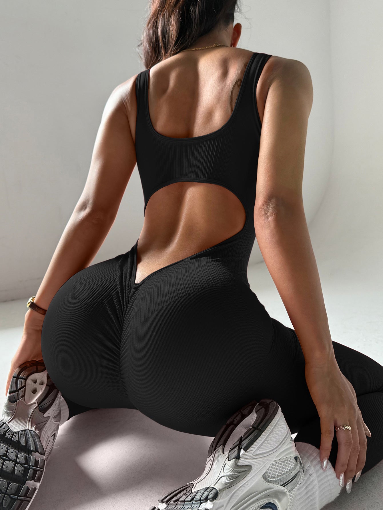Chest-pad-free Back-flattering Yoga Bodysuit