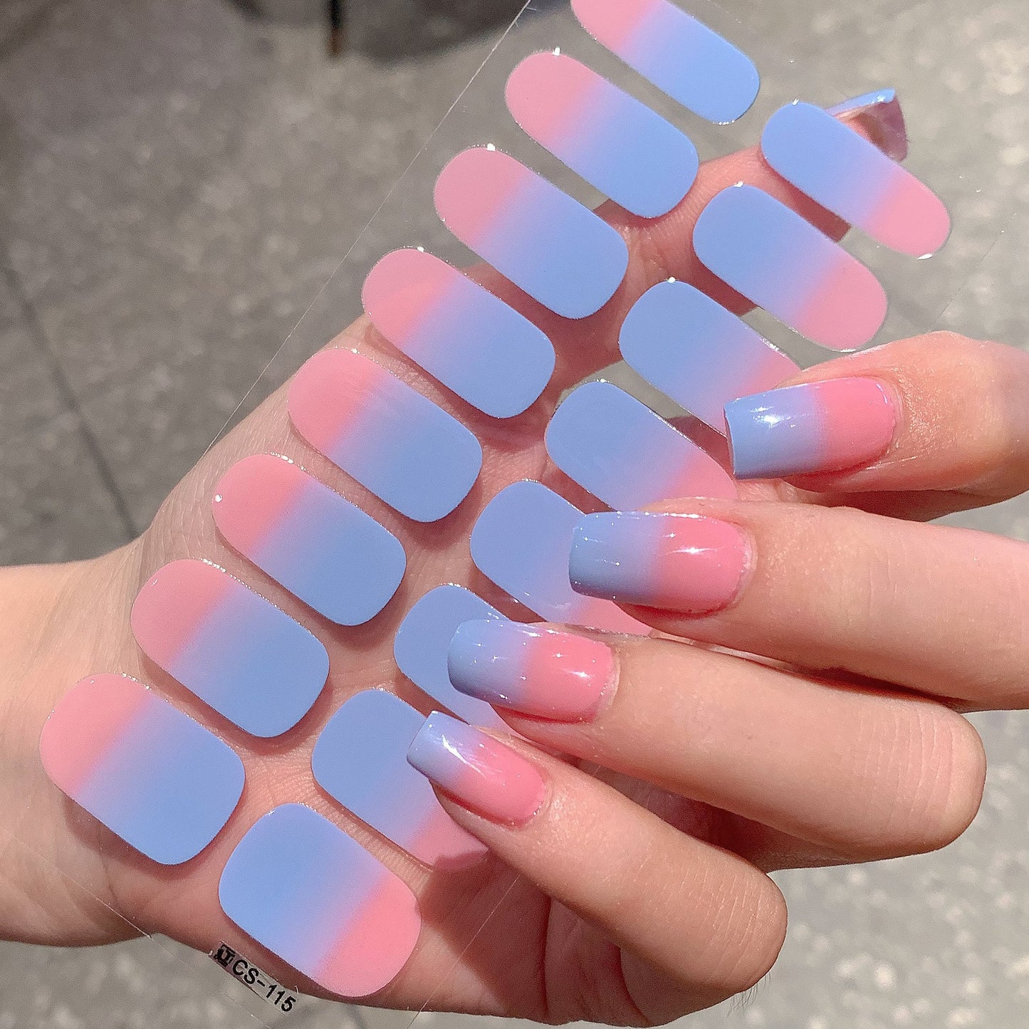 Gradient Color Nail Sticker Spring And Summer Comely Finger