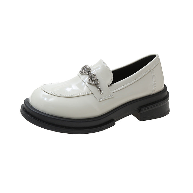 Women's Fashion Casual Thick-soled Leather Shoes