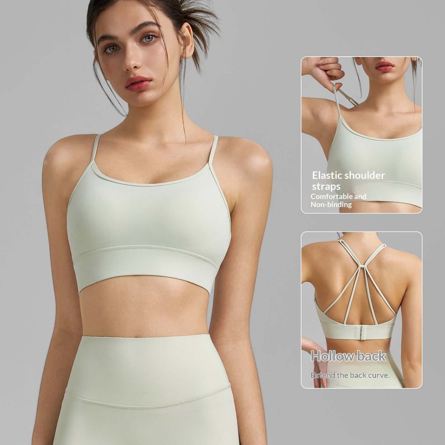 Spicy Girl Strap Fixed Cup Shockproof Yoga Vest