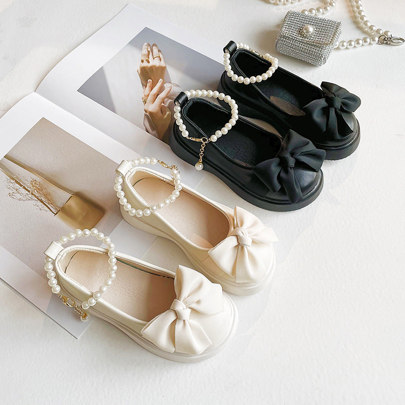 Princess Small Leather Pumps Children's Shoes