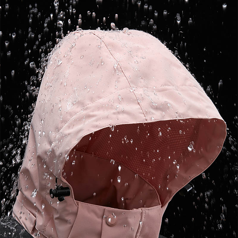 Hættetrøje Windbreaker Unisex Modstandsdygtig Jakke Med Lynlås Og Farveblokke Med Lommer Vandafvisende Overtøj Til Kvinder Mænd Tøj
