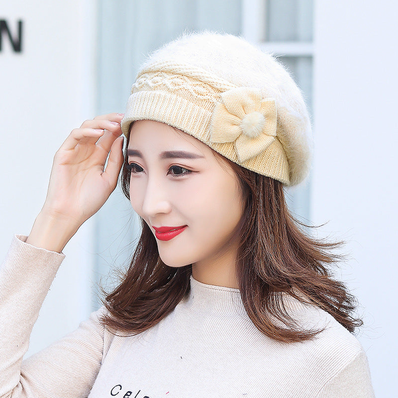 New Women's Winter Warm Fleece Knitted Hat
