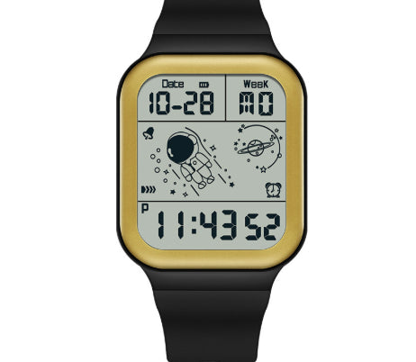 Simple Digital Student Luminous Electronic Watch Square Watch