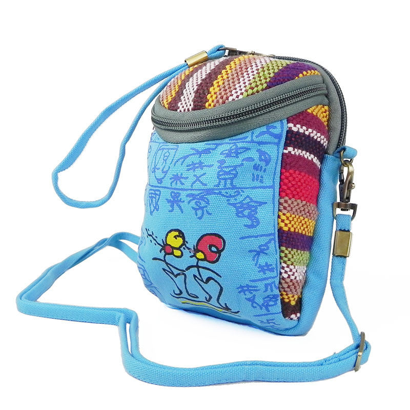 Yunnan Ethnic Single Shoulder Cross Body Handbag Multi-purpose