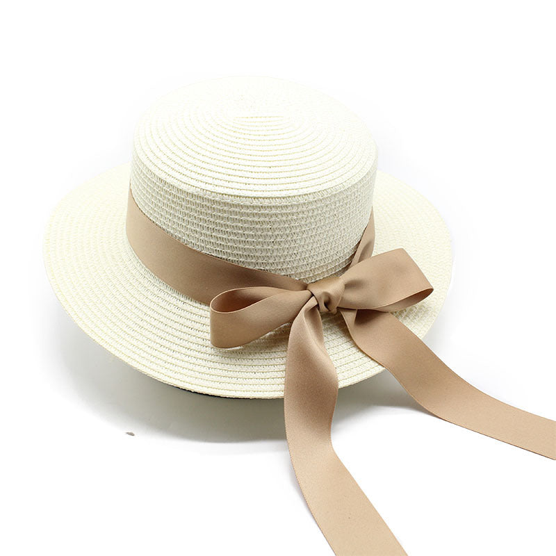 Summer Flat Brim Straw Hat Female Japanese And Korean