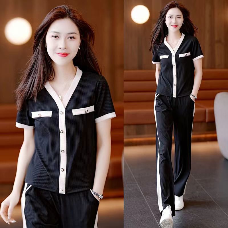 Ice Silk Casual Sports Suit For Women